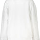 Chic White Fleece Crew Neck Sweatshirt