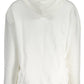 Chic White Hooded Sweatshirt with Logo