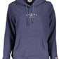 Chic Blue Organic Cotton Hooded Sweatshirt