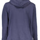 Chic Blue Organic Cotton Hooded Sweatshirt