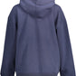 Elegant Blue Organic Cotton Hoodie