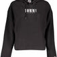 Chic Black Hooded Sweatshirt with Logo Embroidery