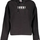 Elegant Black Hooded Sweatshirt with Chic Detailing