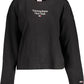 Chic Black Embroidered Logo Sweatshirt