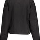 Chic Black Embroidered Logo Sweatshirt