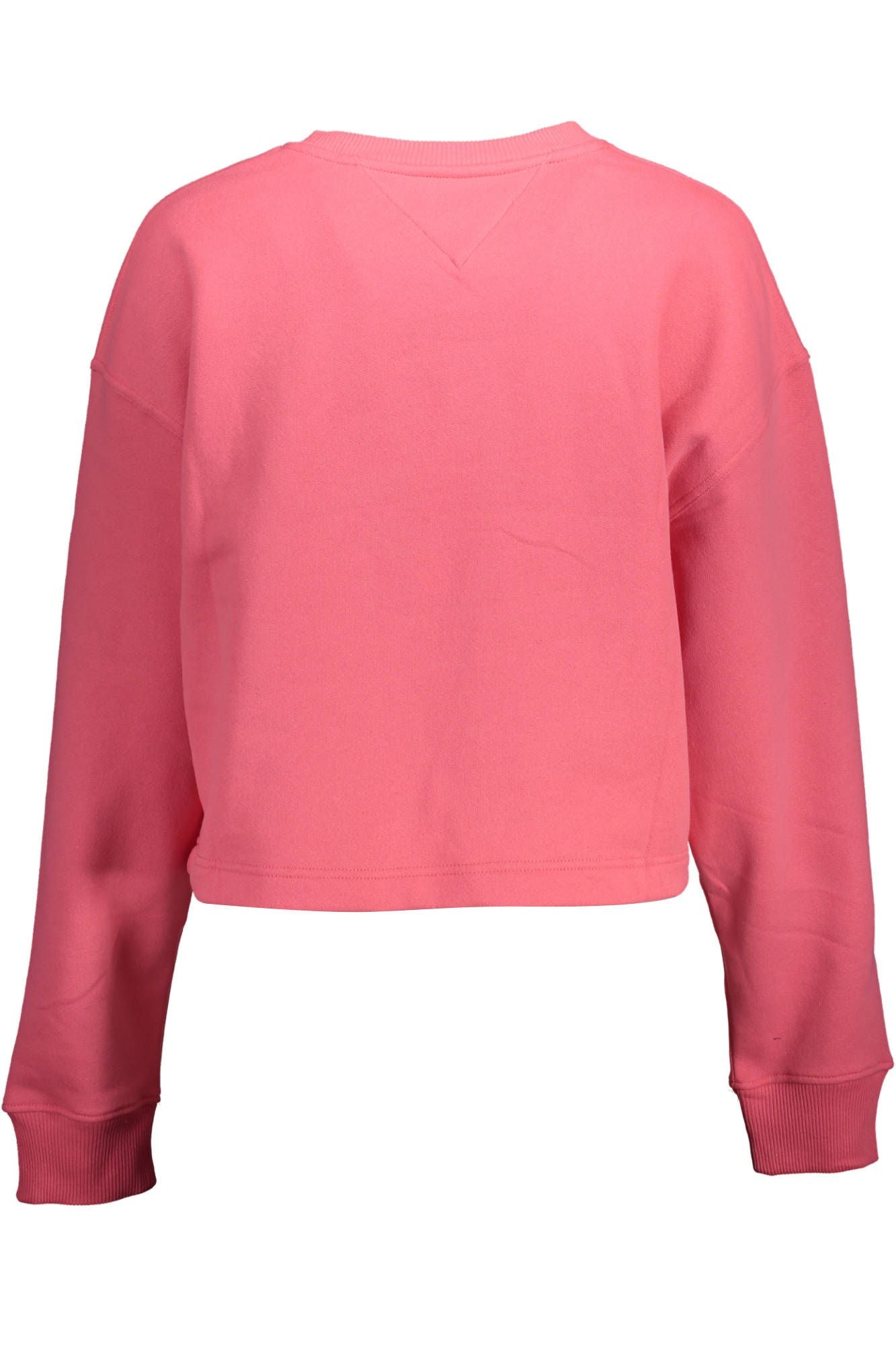 Chic Pink Embroidered Logo Sweatshirt