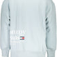 Elegant Light Blue Organic Cotton Sweatshirt
