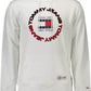 Chic White Hooded Sweatshirt with Logo Embroidery