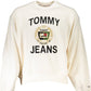 Elegant White Embroidered Sweatshirt