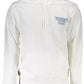 Chic White Hooded Sweatshirt with Statement Logo