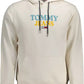 Eco-Conscious White Hooded Sweatshirt