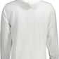 Chic White Hooded Sweatshirt with Logo Embroidery