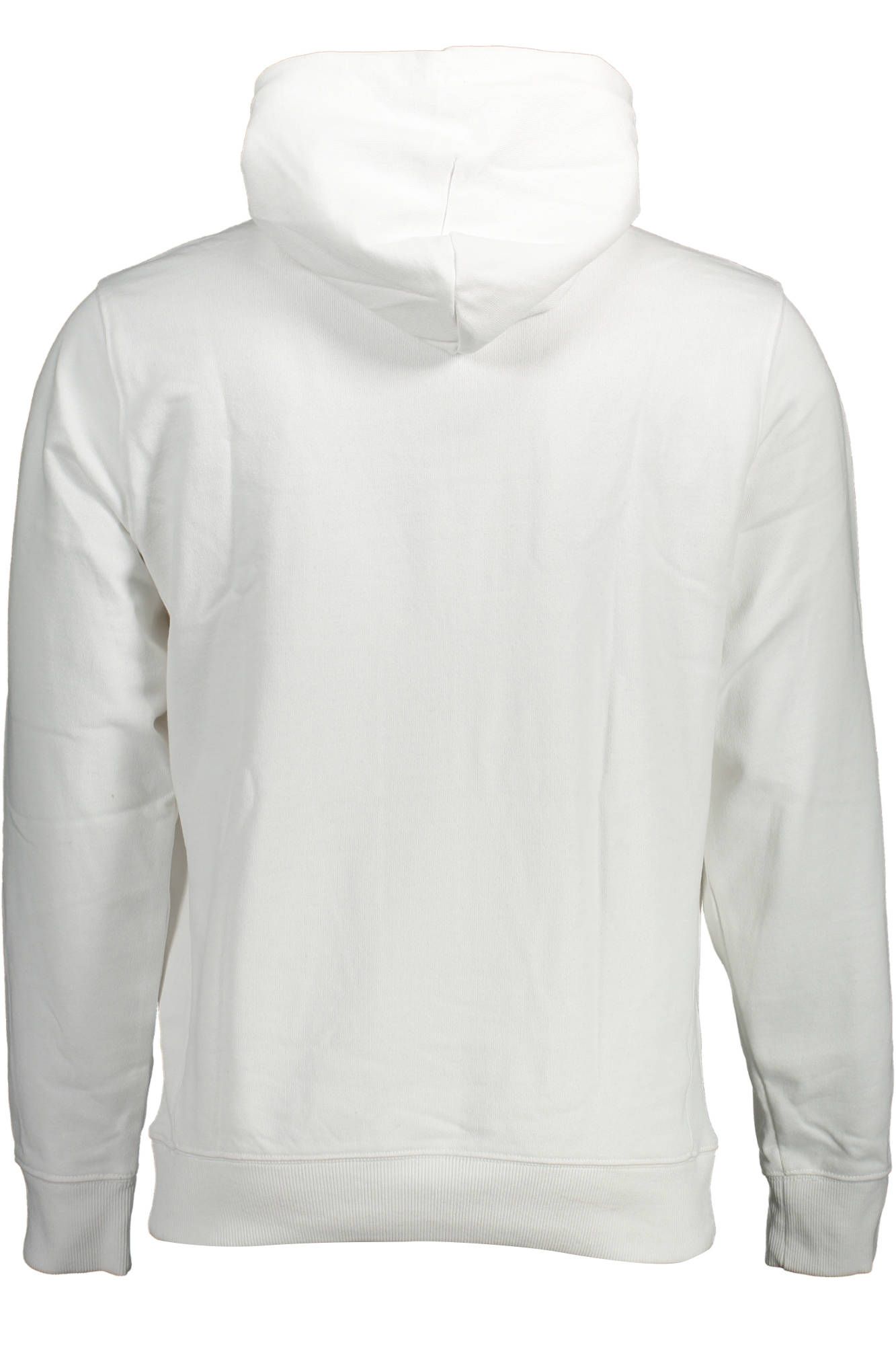 Chic White Hooded Sweatshirt with Logo Embroidery