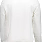 Elegant White Embroidered Logo Sweatshirt
