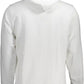 Chic White Hooded Sweatshirt with Logo Embroidery