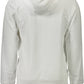 Classic White Hooded Sweatshirt with Embroidery