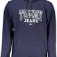 Classic Blue Hooded Cotton Sweatshirt