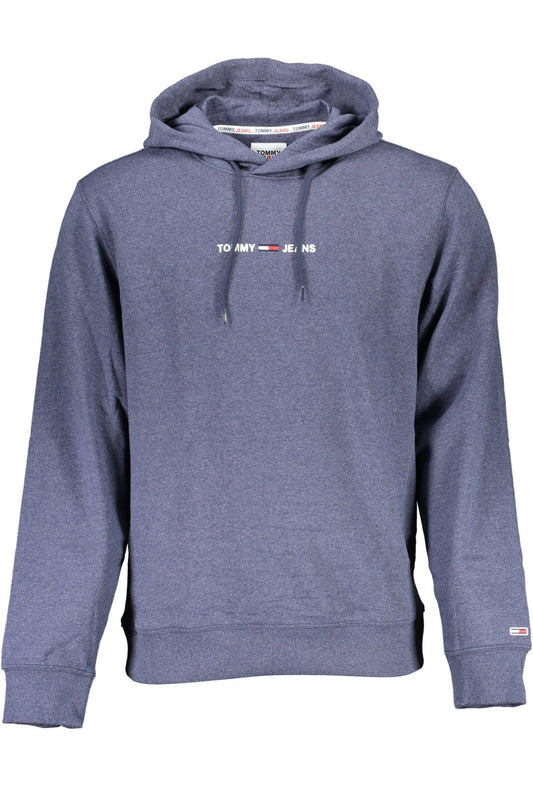 Cozy Blue Cotton Hooded Sweatshirt