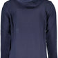 Classic Blue Hooded Cotton Sweatshirt