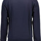 Chic Blue Embroidered Logo Sweatshirt