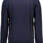 Chic Blue Embroidered Sweater