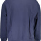 Eco-Conscious Blue Embroidered Sweatshirt