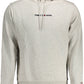 Chic Gray Embroidered Hooded Sweatshirt