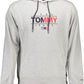 Eco-Chic Gray Hooded Sweatshirt