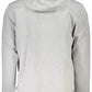 Elegant Gray Cotton Hooded Sweatshirt