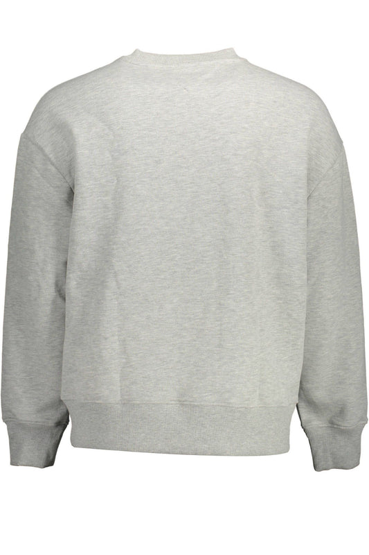 Eco-Conscious Gray Embroidered Sweater