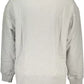 Chic Gray Crew Neck Embroidered Sweatshirt