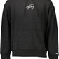 Eco-Conscious Embroidered Black Hoodie