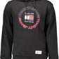 Elegant Black Hooded Sweatshirt