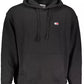Sleek Hooded Cotton Sweatshirt in Black