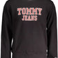 Sleek Black Cotton Sweatshirt