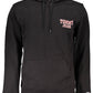 Sleek Cotton Hooded Sweatshirt with Logo Print