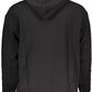 Sleek Hooded Cotton Sweatshirt in Black
