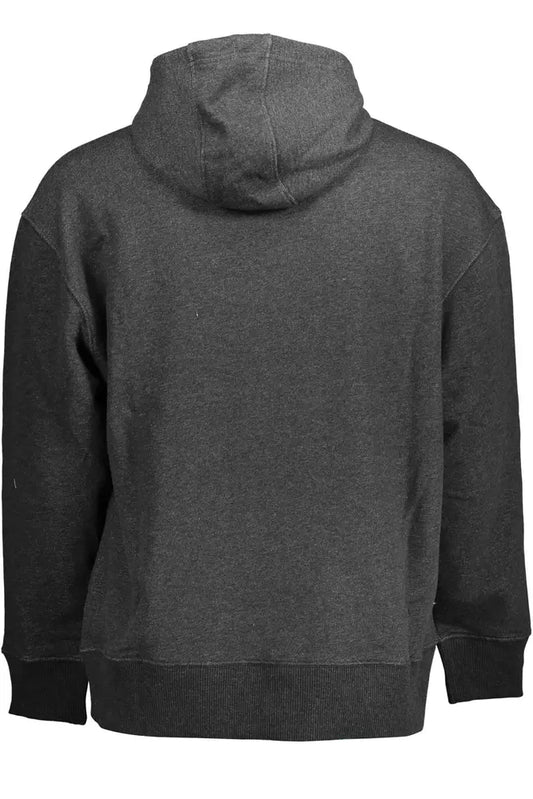 Elevated Casual Black Cotton Hoodie