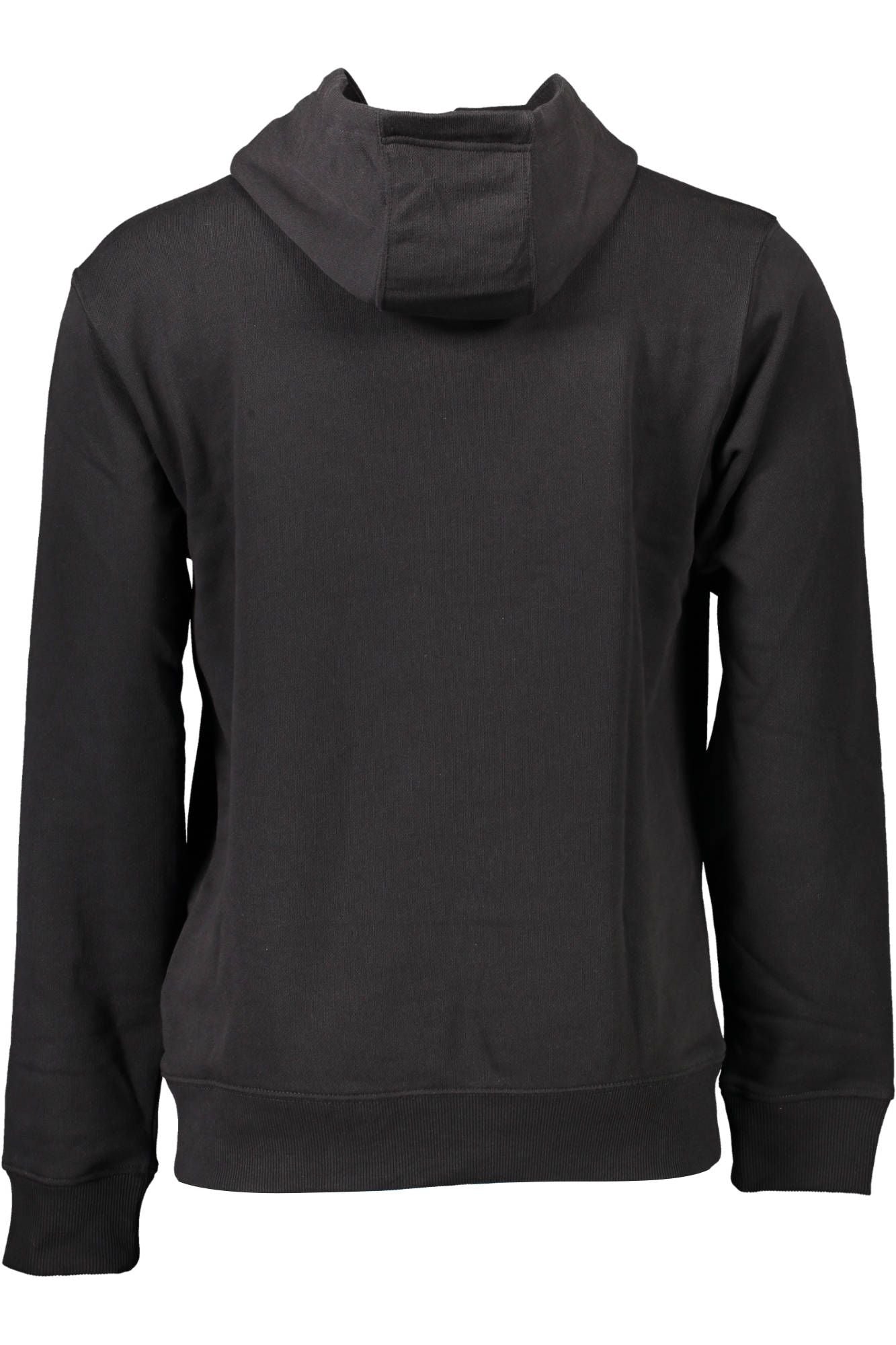 Elegant Black Hooded Sweatshirt