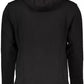 Chic Black Hooded Sweatshirt with Embroidery
