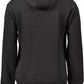 Elegant Black Cotton Hoodie with Embroidered Detail