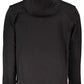 Sleek Cotton Hooded Sweatshirt with Logo Print