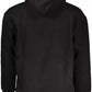 Elegant Black Hooded Sweatshirt