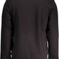 Sleek Black Cotton Sweatshirt