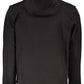 Sleek Cotton Hooded Sweatshirt with Logo Print