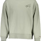 Chic Green Embroidered Logo Sweatshirt