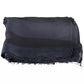 Elegant Blue Cotton-Modal Scarf with Contrasting Details