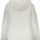 Chic White Hooded Jacket with Logo Detail