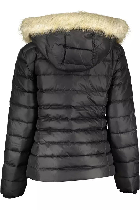 Chic Detachable Hooded Jacket with Fur