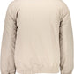 Chic Beige Embroidered Jacket with Recycled Nylon